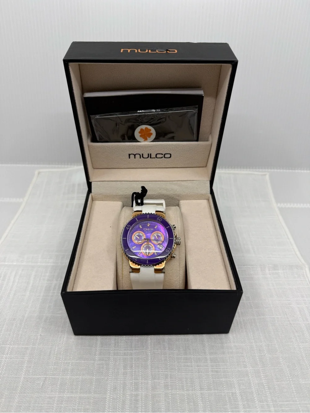 NWT Mulco Blue Marine Chronograph 40mm Swiss Quartz Watch